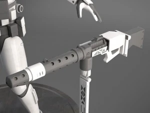 Star Wars First Order Stormtrooper Heavy 3D Model