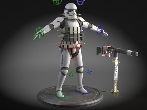 Star Wars First Order Stormtrooper Heavy 3D-Modell