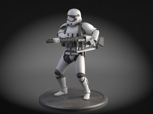Star Wars First Order Stormtrooper Heavy 3D-Modell