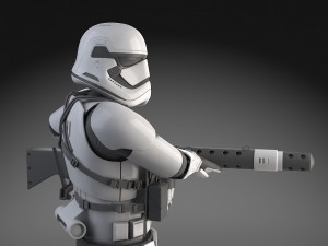 Star Wars First Order Stormtrooper Heavy 3D-Modell