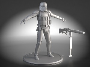 Star Wars First Order Stormtrooper Heavy 3D-Modell
