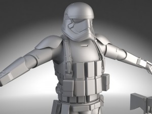 Star Wars First Order Stormtrooper Heavy 3D-Modell