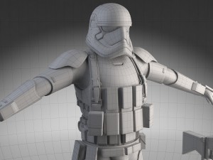 Star Wars First Order Stormtrooper Heavy 3D-Modell