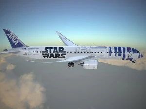 Boeing 787 Dreamliner Star Wars 3D Model