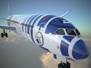 Boeing 787 Dreamliner Star Wars 3D Model