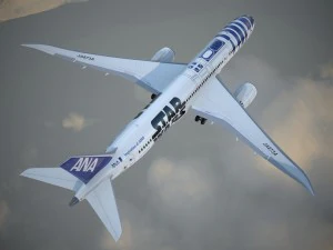 Boeing 787 Dreamliner Star Wars 3D Model