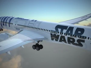 Boeing 787 Dreamliner Star Wars 3D Model