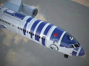 Boeing 787 Dreamliner Star Wars 3D Model