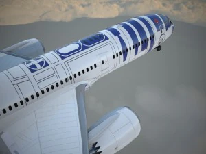 Boeing 787 Dreamliner Star Wars 3D Model