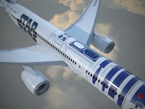Boeing 787 Dreamliner Star Wars 3D Model