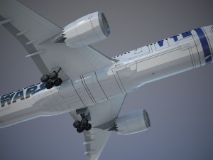 Boeing 787 Dreamliner Star Wars 3D Модель