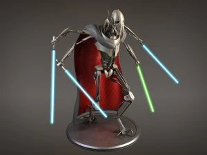 Il generale Grievous di Star Wars truccato per maya Modello 3D