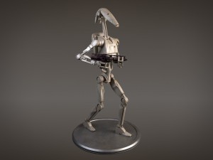 Star Wars Battle Droid Rigged for maya 3D 모델