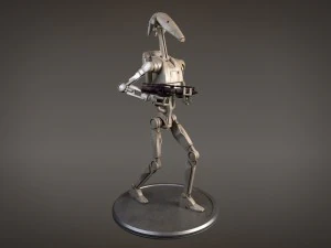 Droid bojowy Star Wars uzbrojony dla Maj&oacute;w Model 3D