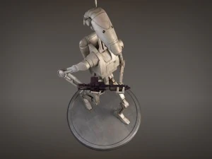 Star Wars Battle Droid Rigged for maya 3D Model