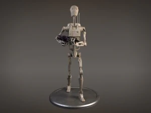 Star Wars Battle Droid Rigged for maya 3D Model