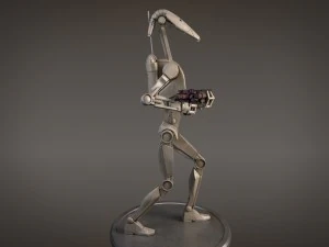 Star Wars Battle Droid Rigged for maya 3D Model