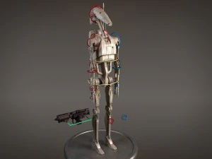 Star Wars Battle Droid Rigged for maya 3D Model