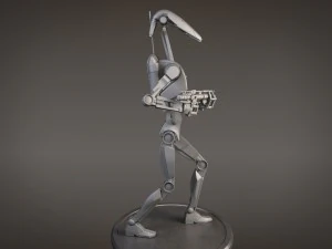 Star Wars Battle Droid Rigged for maya 3D Model