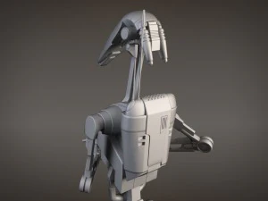 Star Wars Battle Droid Rigged for maya 3D Model