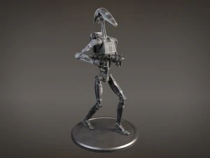 Star Wars Battle Droid Rigged for maya 3D Model
