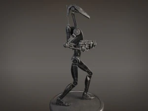 Star Wars Battle Droid Rigged for maya 3D Model