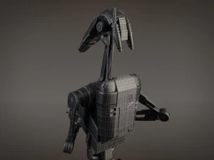 Star Wars Battle Droid Rigged for maya 3D Model