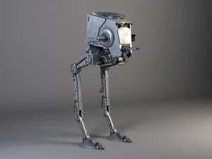 Maya용으로 제작된 Star Wars AT-ST 3D 모델