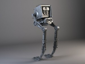 Star Wars AT-ST Rigged for maya 3D Model