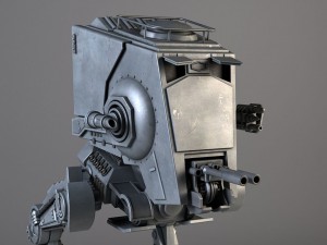 Star Wars AT-ST Rigged for maya 3D Model
