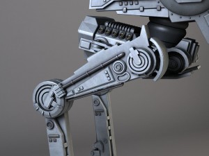 Star Wars AT-ST Rigged for maya 3D Model