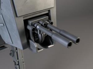 Star Wars AT-ST Rigged for maya 3D Model
