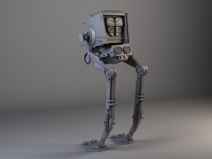 Star Wars AT-ST Rigged for maya 3D Model