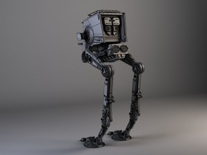Star Wars AT-ST Rigged for maya 3D Model