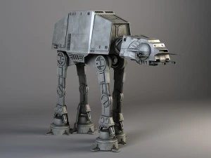 星球大战 AT-AT Walker 为玛雅人装备 3D 模型
