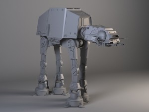 Star Wars AT-AT Walker Rigged for maya 3D 模型