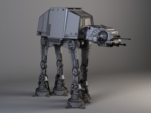 Star Wars AT-AT Walker Rigged for maya 3D 模型