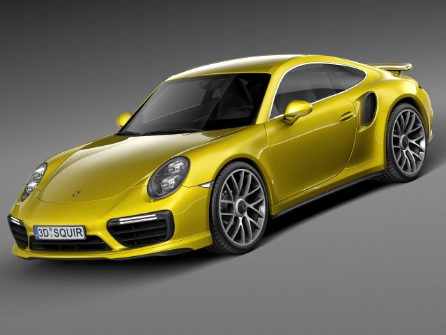 porsche 911 turbo s coupe 2016 3D Модель in Спортивные 3DExport