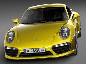 Porsche 911 Turbo S Coupe 2016 Modello 3D