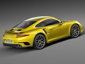 Porsche 911 Turbo S Coupe 2016 Modello 3D