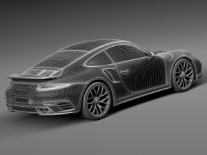 Porsche 911 Turbo S Coupe 2016 Modello 3D