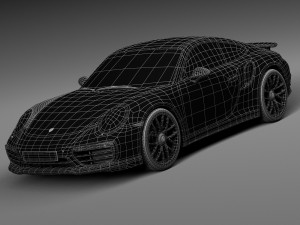 Porsche 911 Turbo S Coupe 2016 Modello 3D