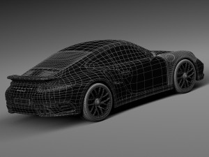Porsche 911 Turbo S Coupe 2016 Modello 3D