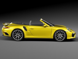 Porsche 911 Turbo S Convertible 2016 3D Model
