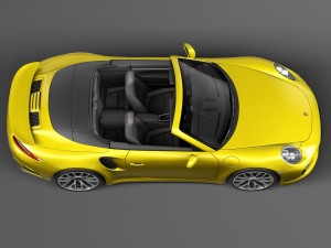 Porsche 911 Turbo S Convertible 2016 3D Model