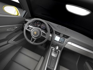 Porsche 911 Turbo S Convertible 2016 3D Model