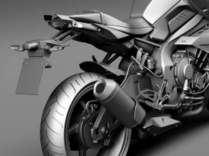 Yamaha MT-10 2016 3D Model