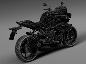 Yamaha MT-10 2016 3D Model