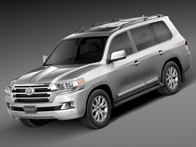 Toyota Land Cruiser 2016 3D Модель .c4d .max .obj .3ds .fbx .stl .blend 
