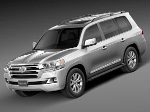 टोयोटा लैंड क्रूजर 2016 3D मॉडल